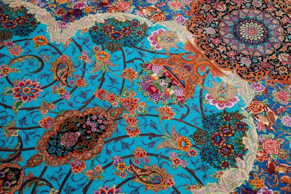 Ornate Persian Qum silk carpet 2700