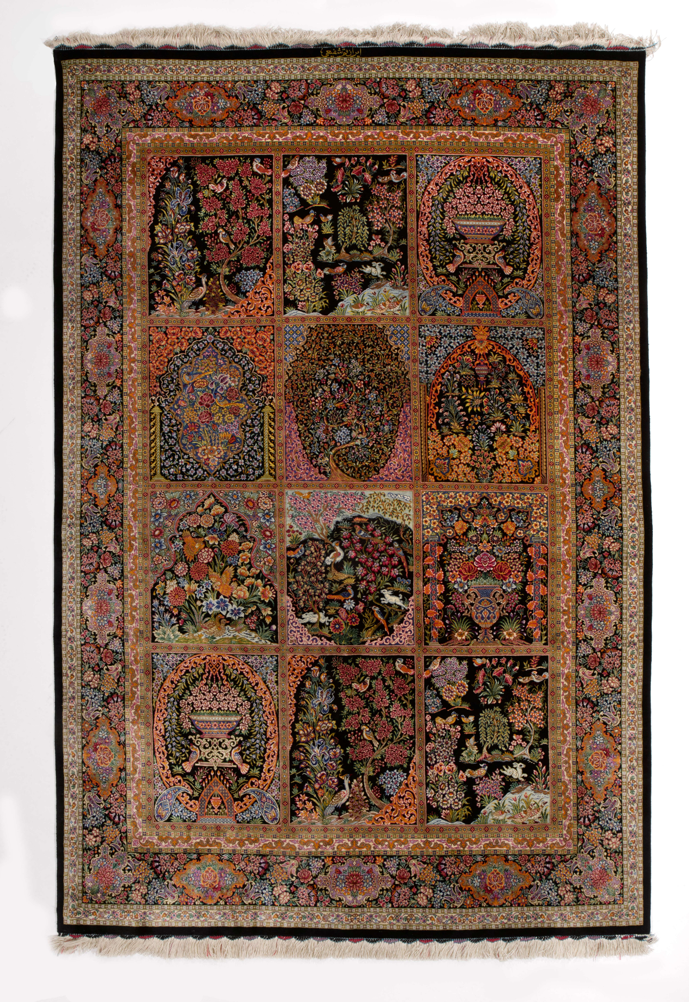 Extremely Fine Persian Qum Silk Rug