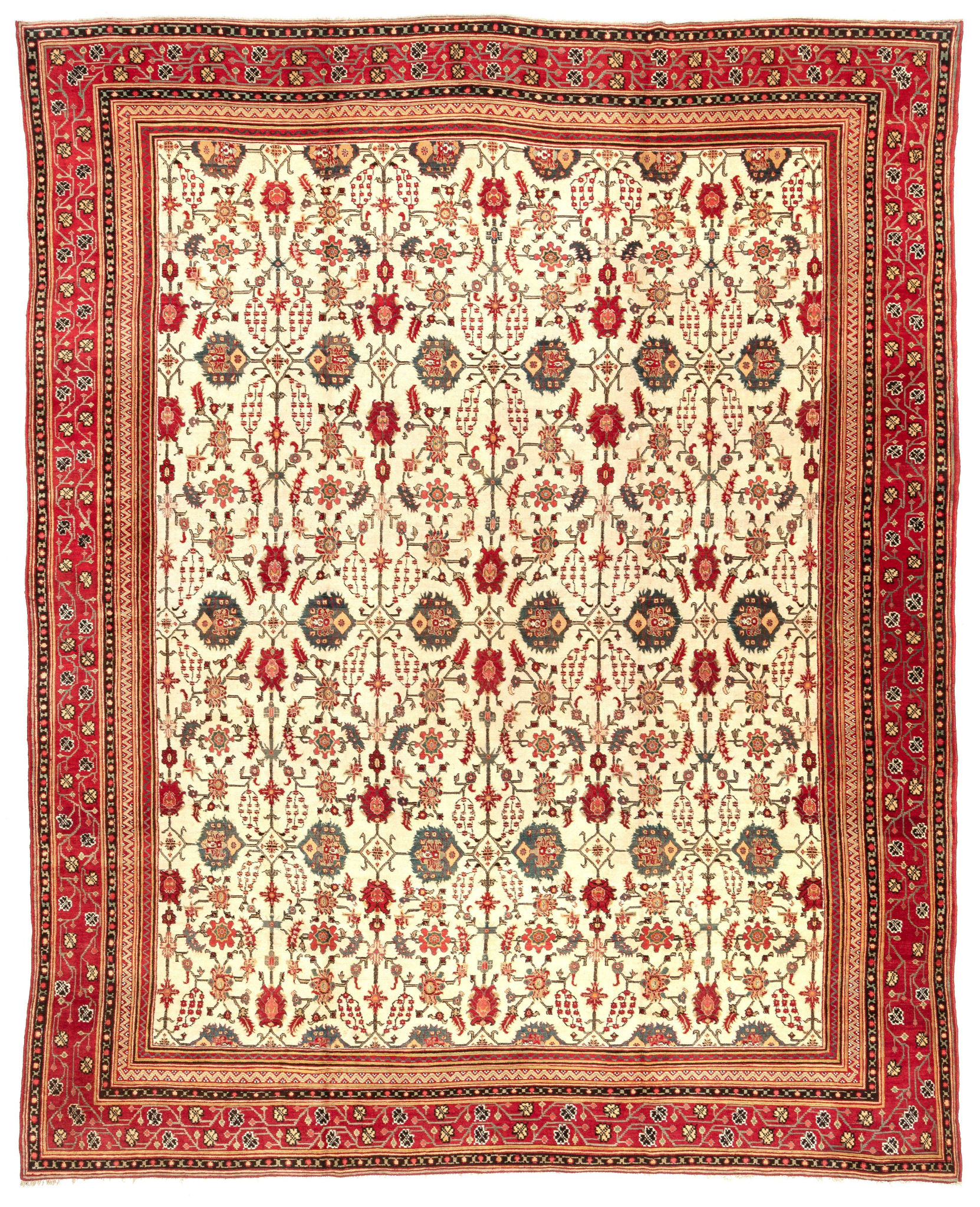 Extremely Fine Indian Agra Carpet